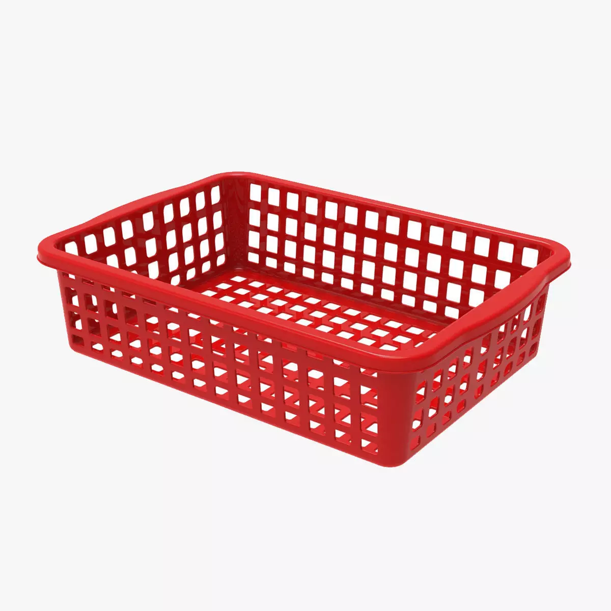 Rectangel basket 3D print model_0