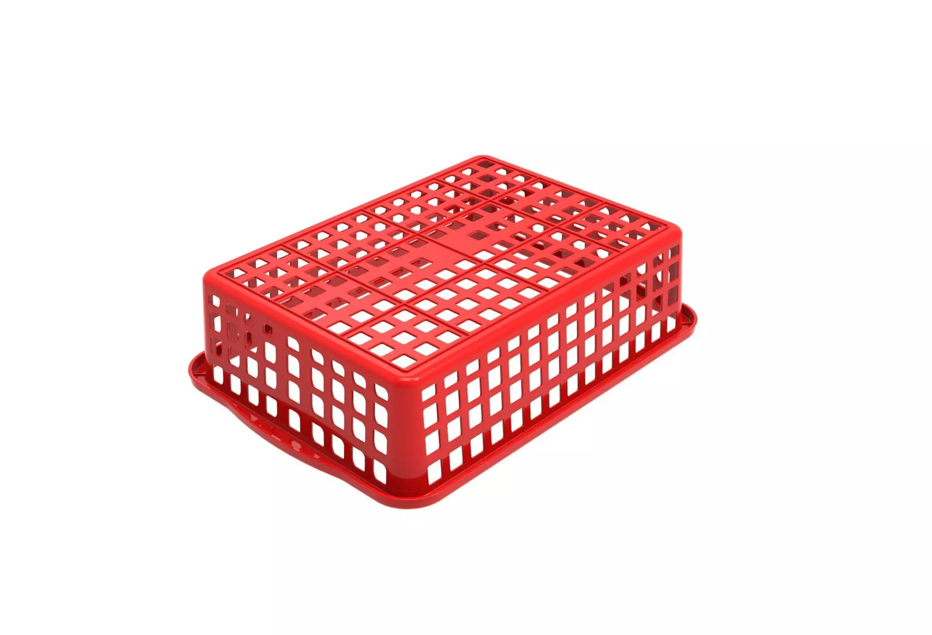 Rectangel basket 3D print model_5