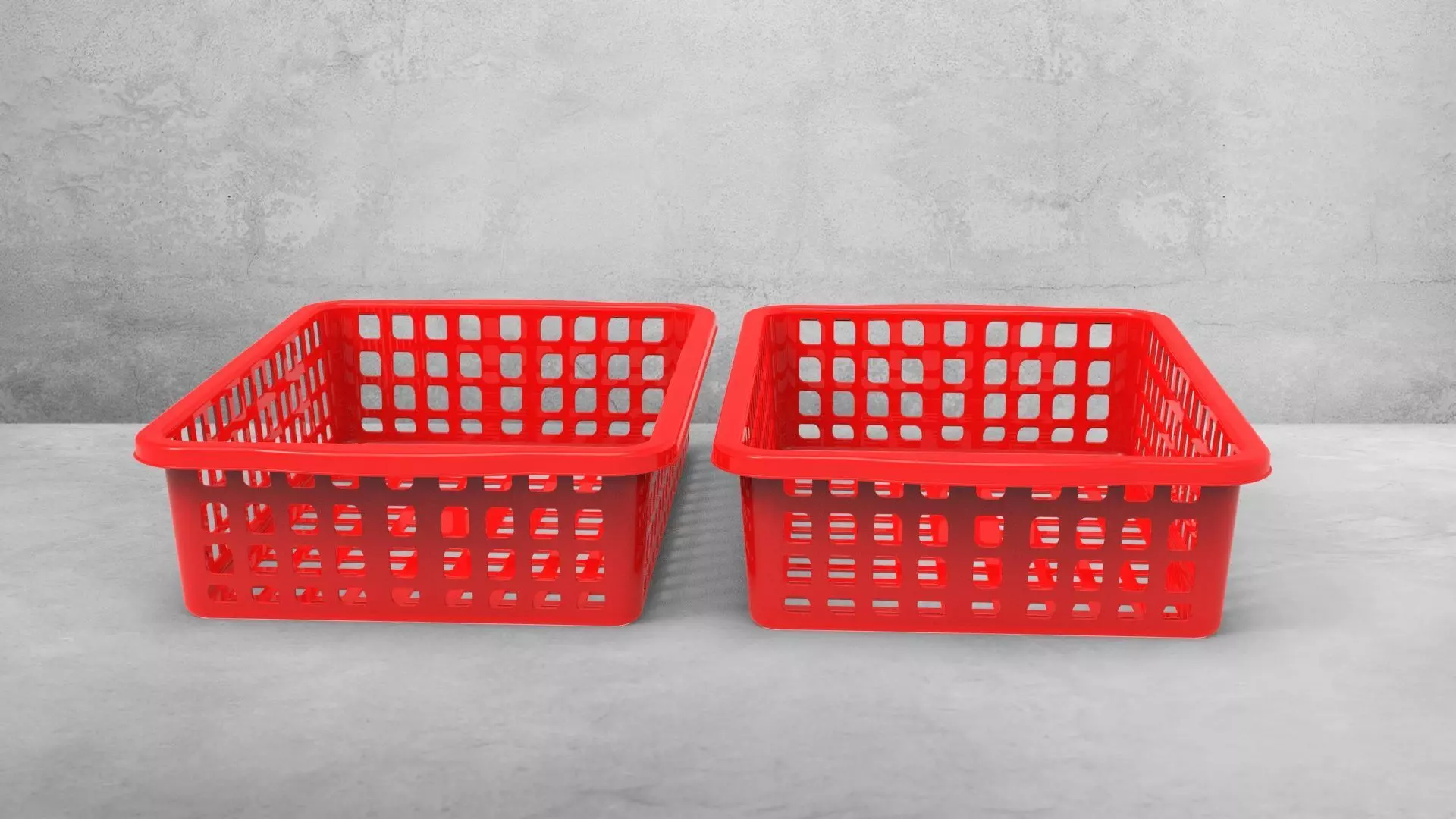 Rectangel basket 3D print model_19