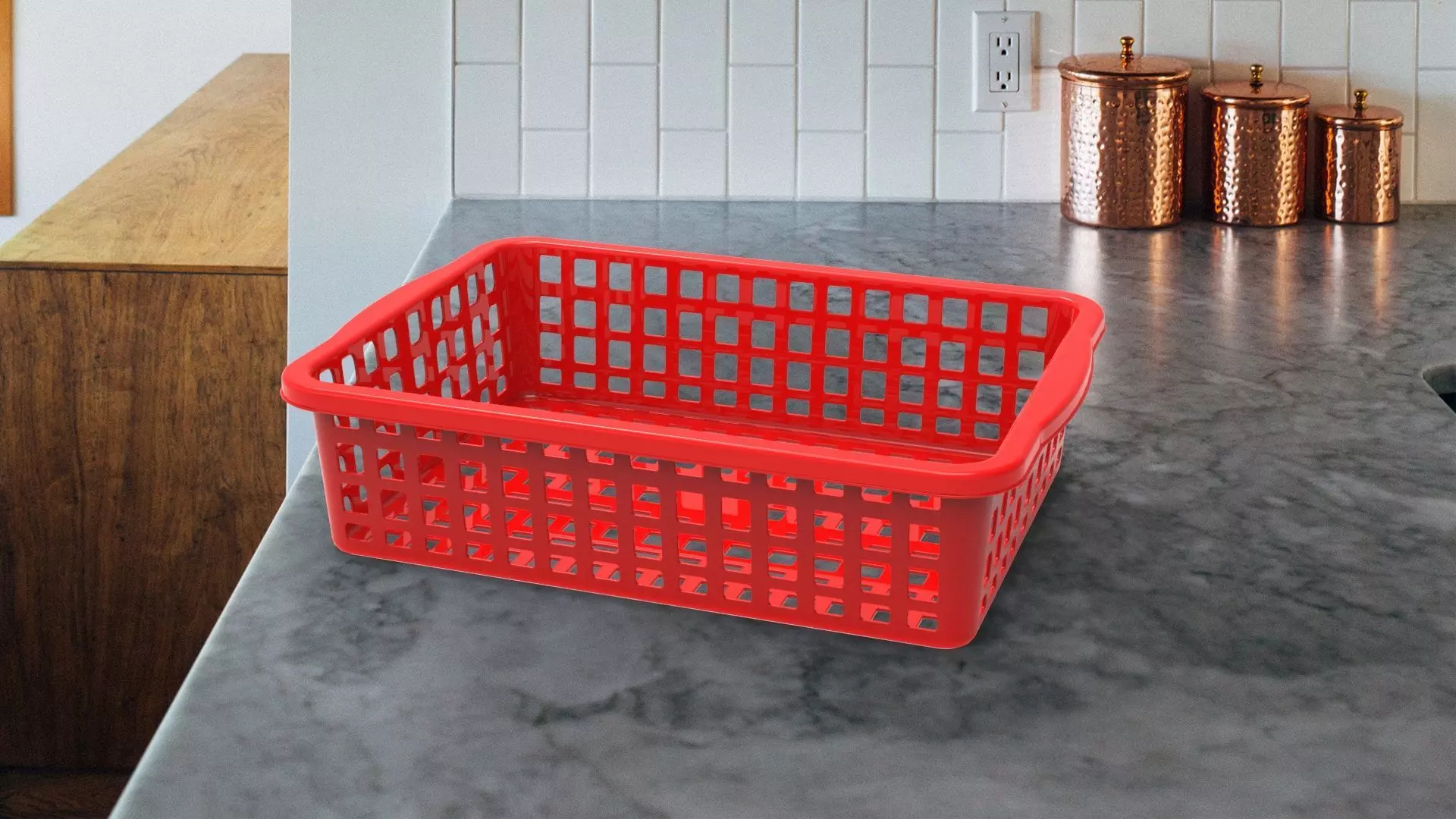 Rectangel basket 3D print model_18