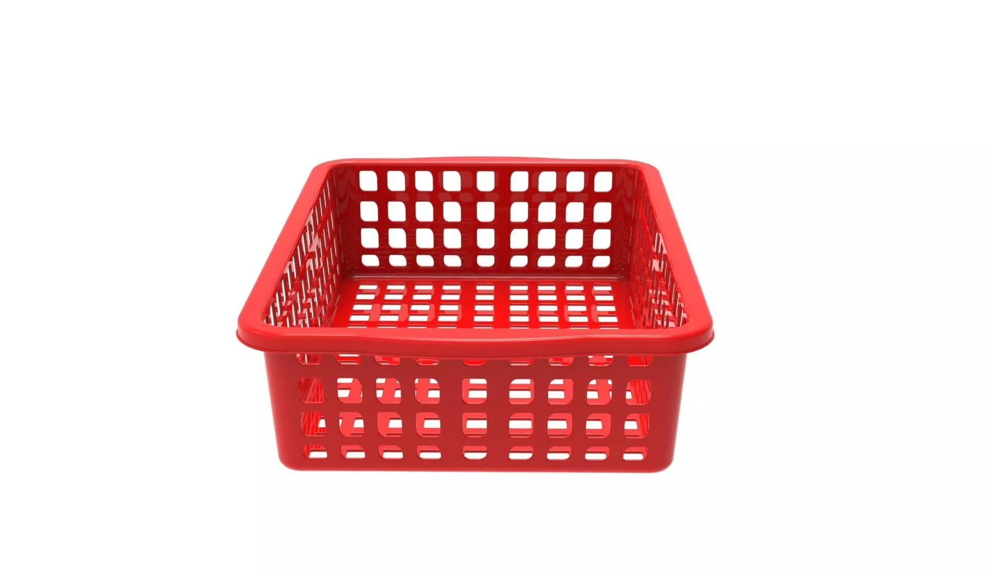 Rectangel basket 3D print model_7