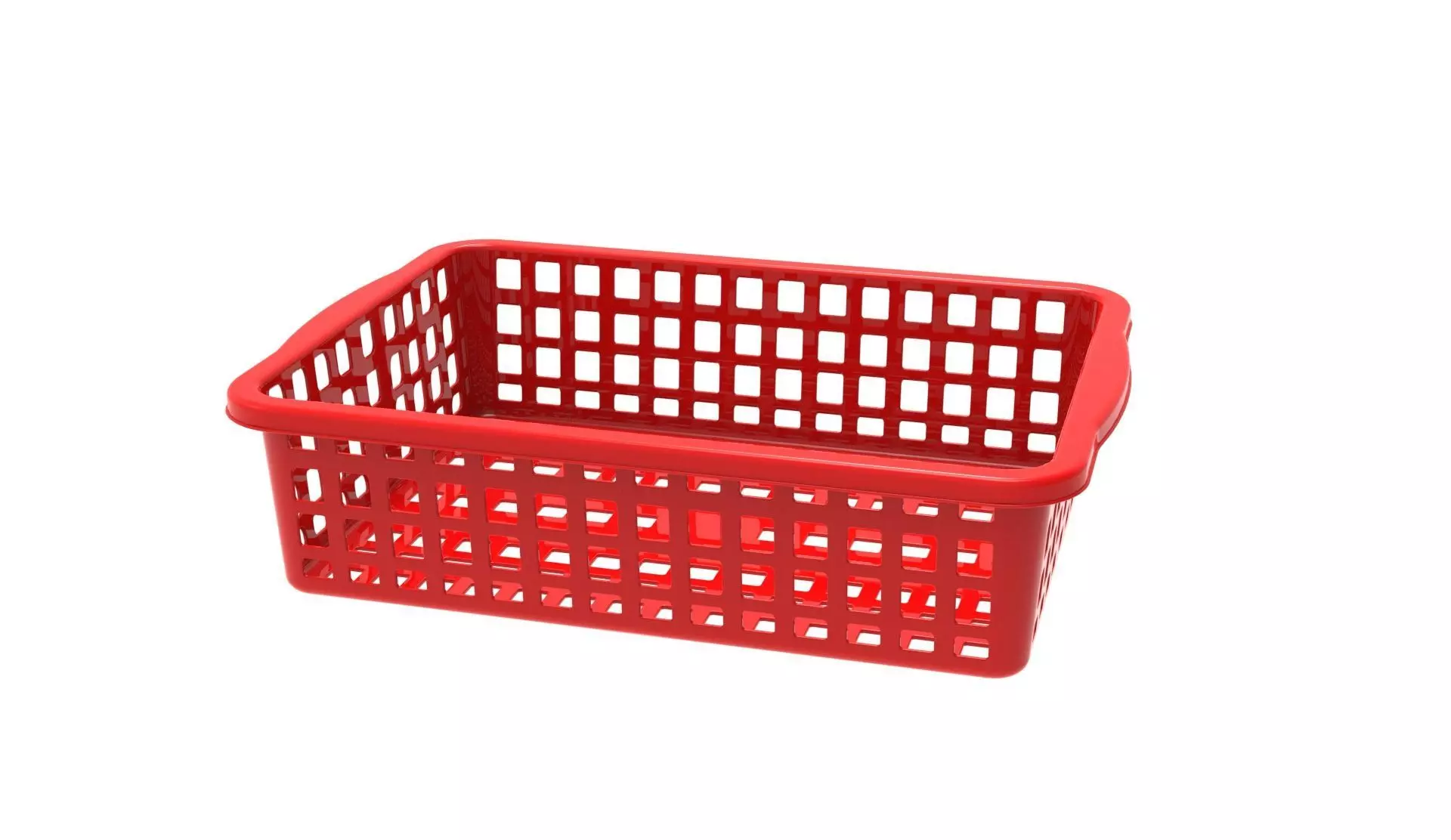 Rectangel basket 3D print model_8