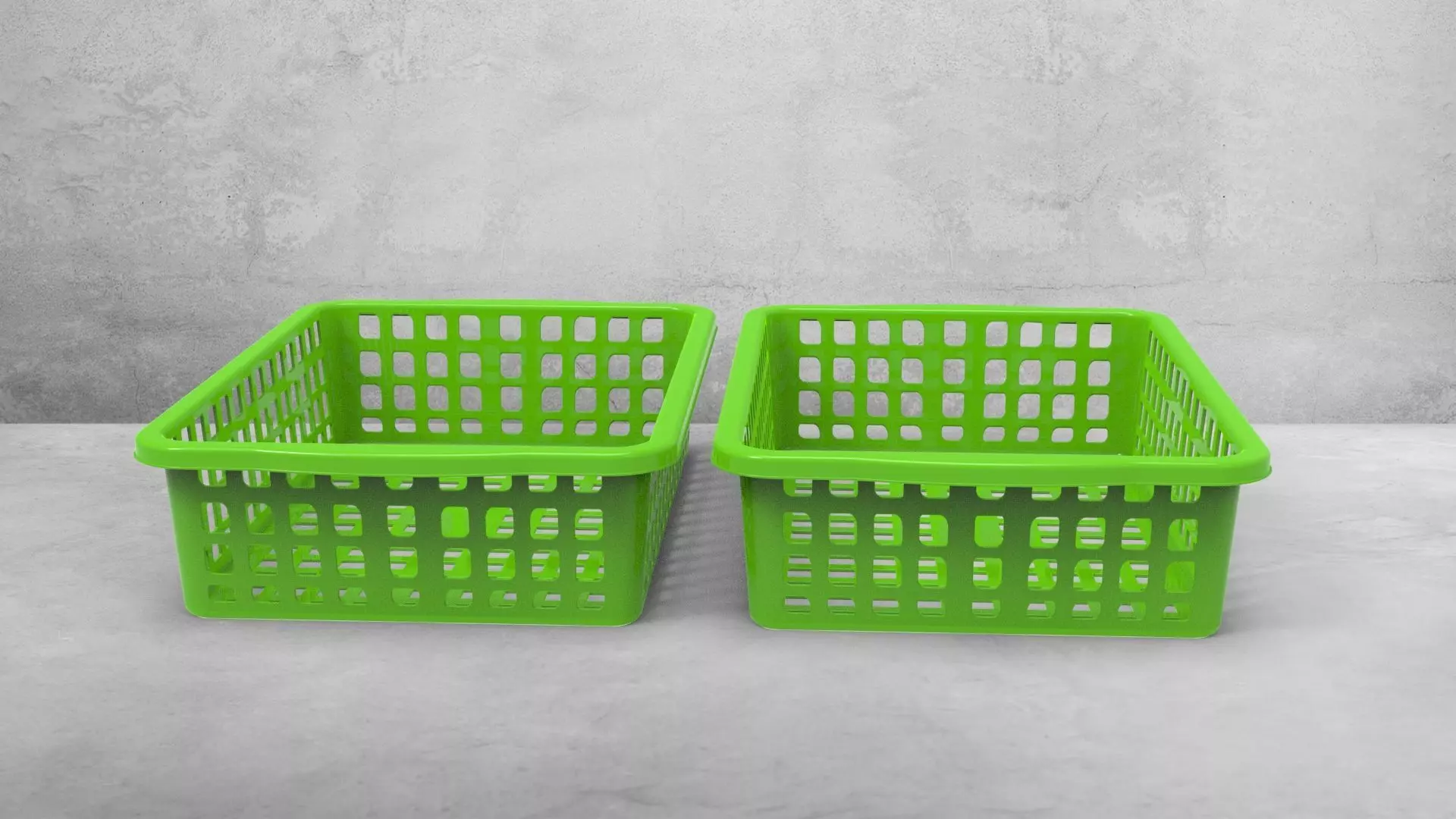 Rectangel basket 3D print model_21