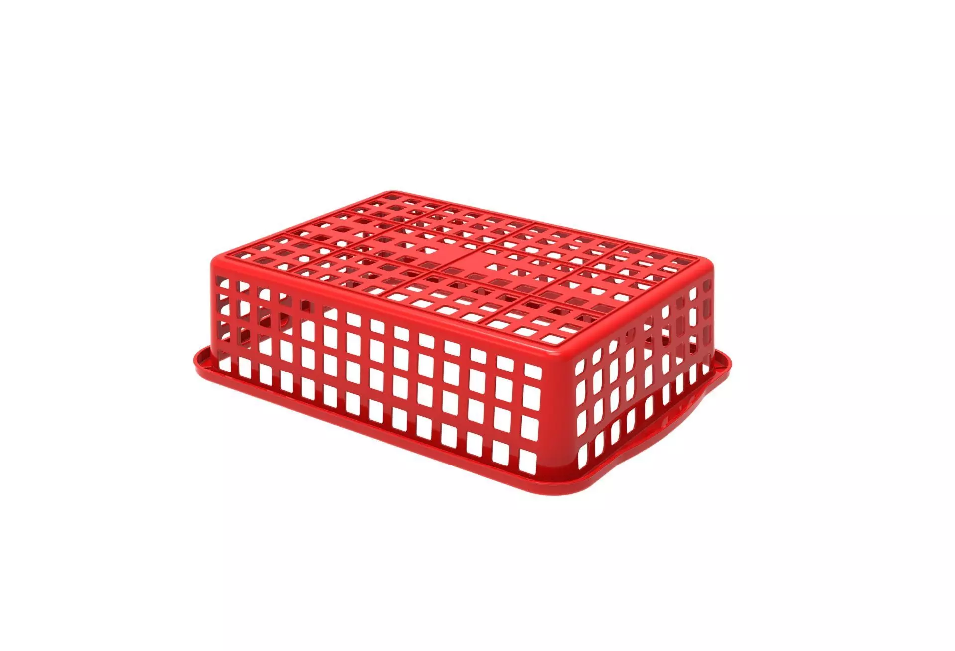 Rectangel basket 3D print model_4