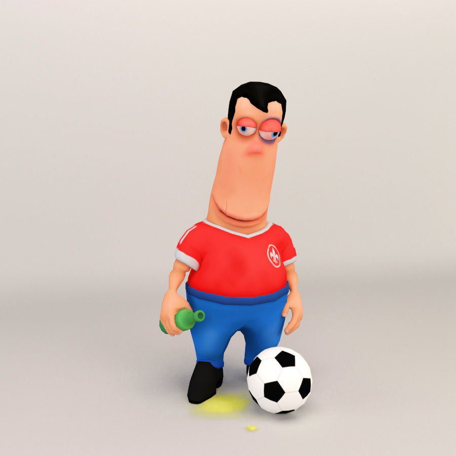 Cartoon Character - Low Poly Low-poly 3D model_10
