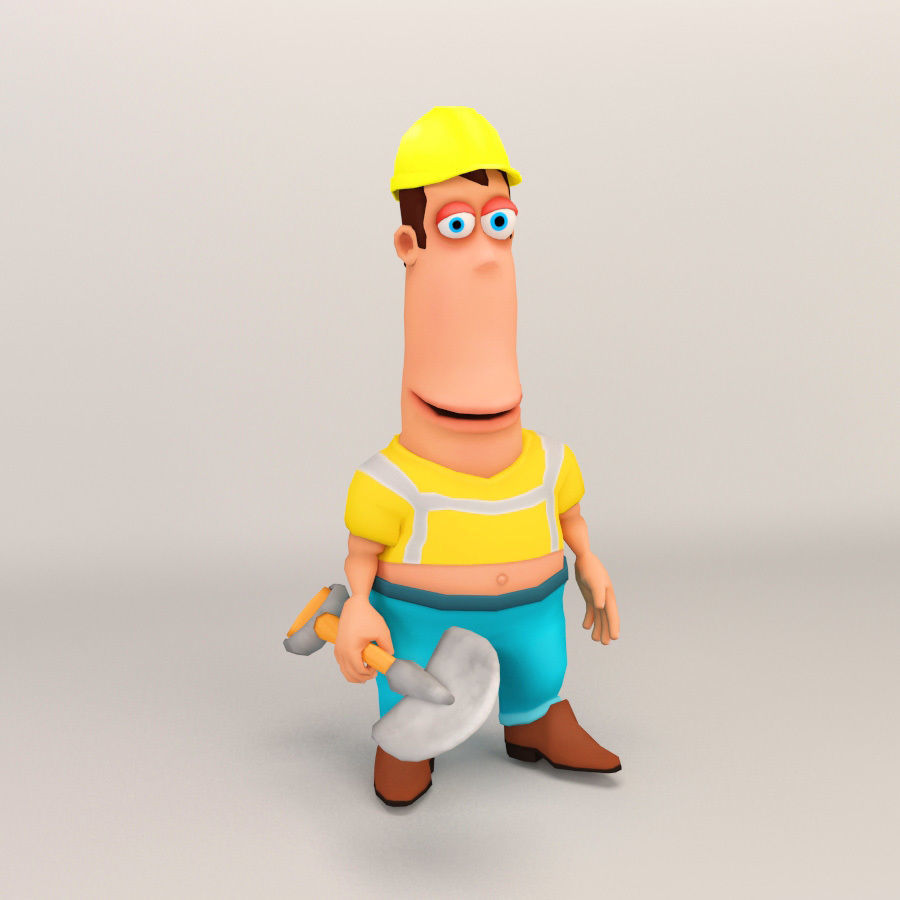 Cartoon Character - Low Poly Low-poly 3D model_3