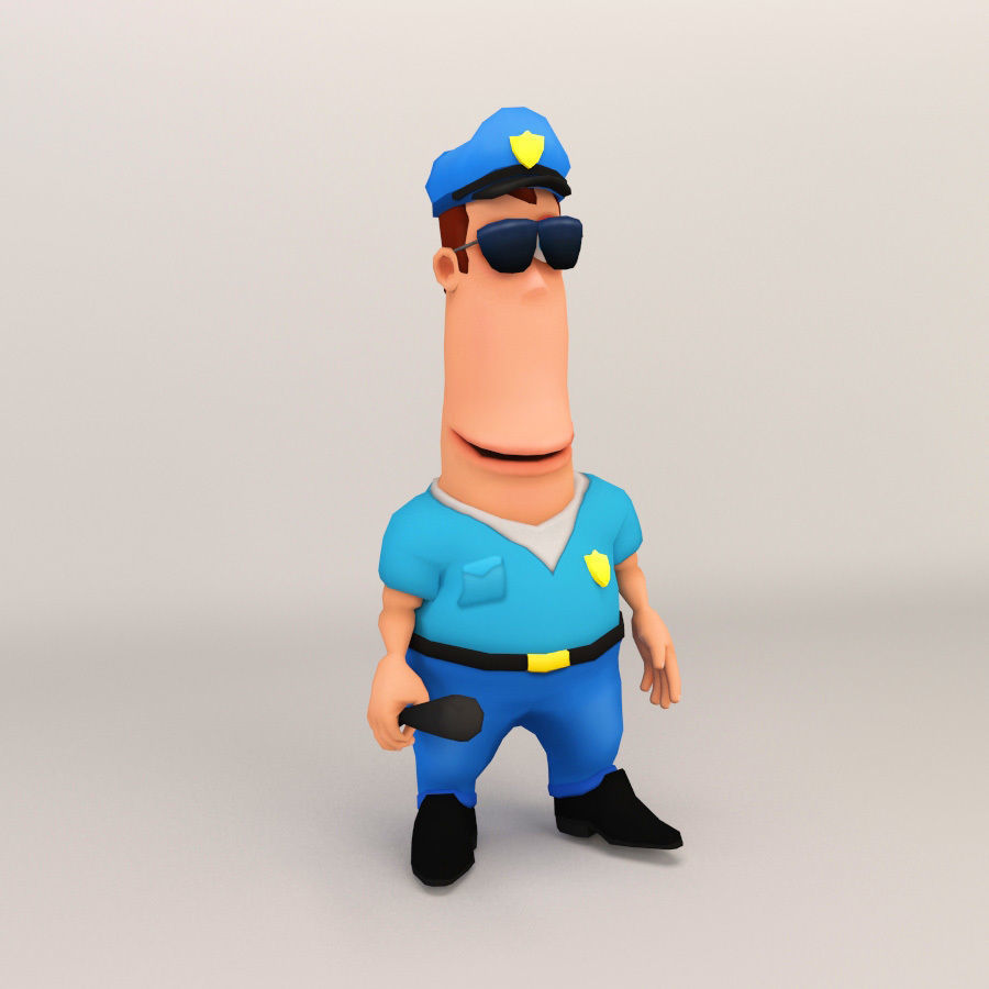 Cartoon Character - Low Poly Low-poly 3D model_6