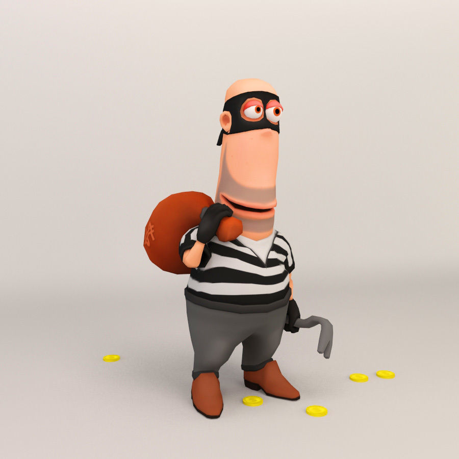 Cartoon Character - Low Poly Low-poly 3D model_12