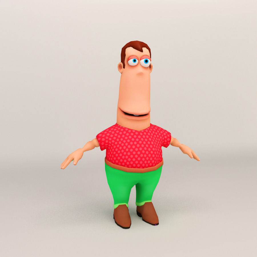 Cartoon Character - Low Poly Low-poly 3D model_18