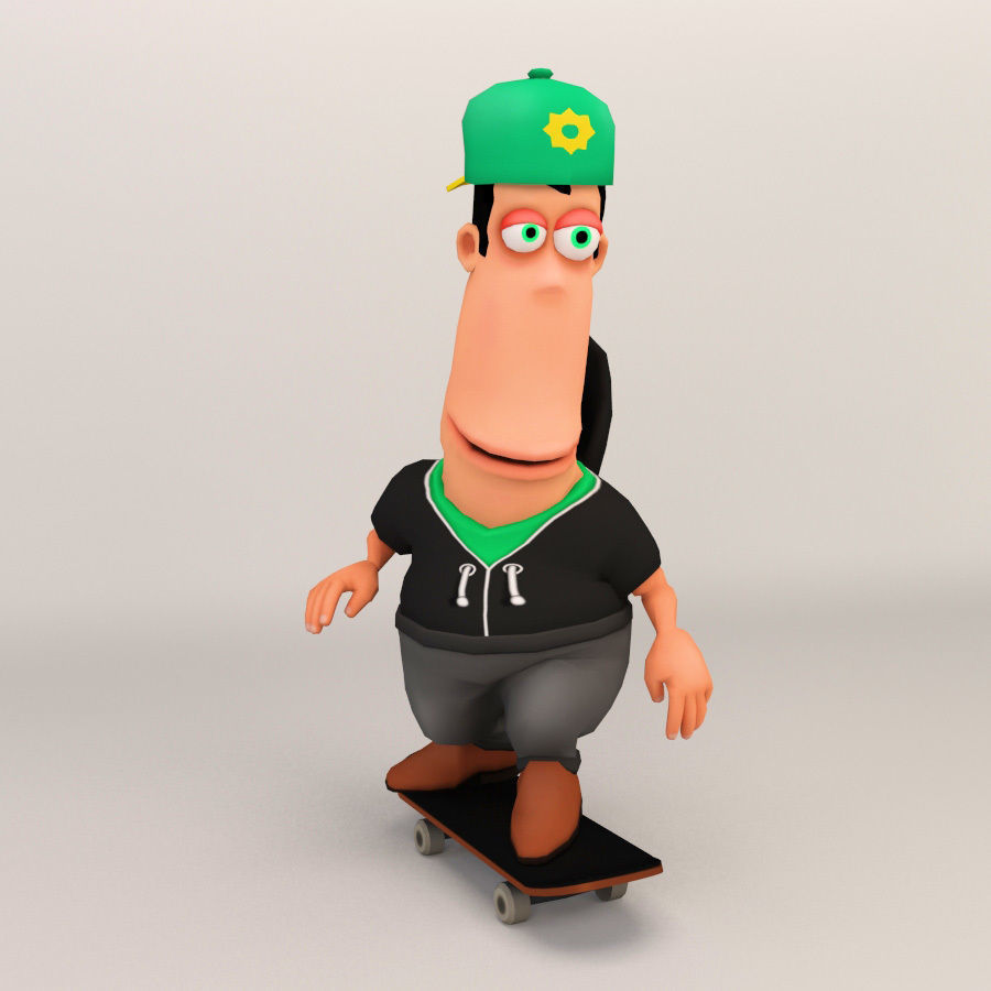 Cartoon Character - Low Poly Low-poly 3D model_16