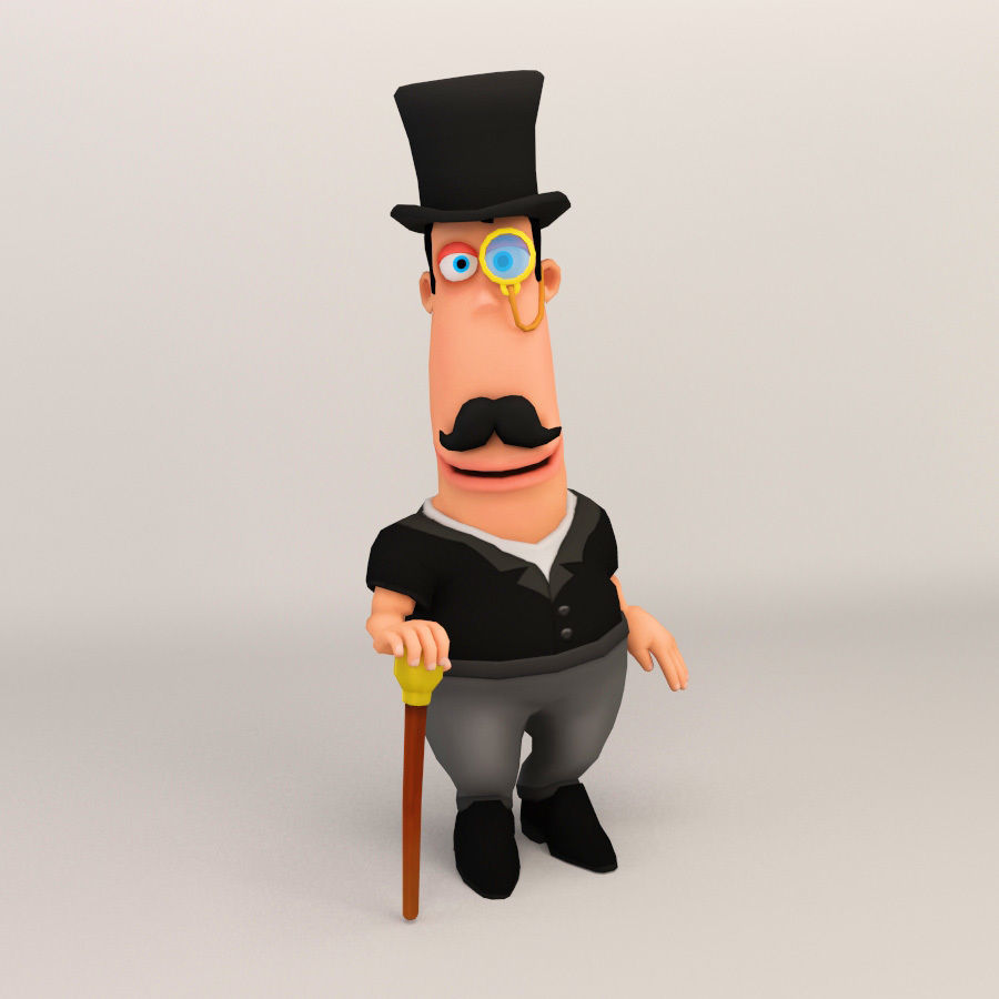 Cartoon Character - Low Poly Low-poly 3D model_15