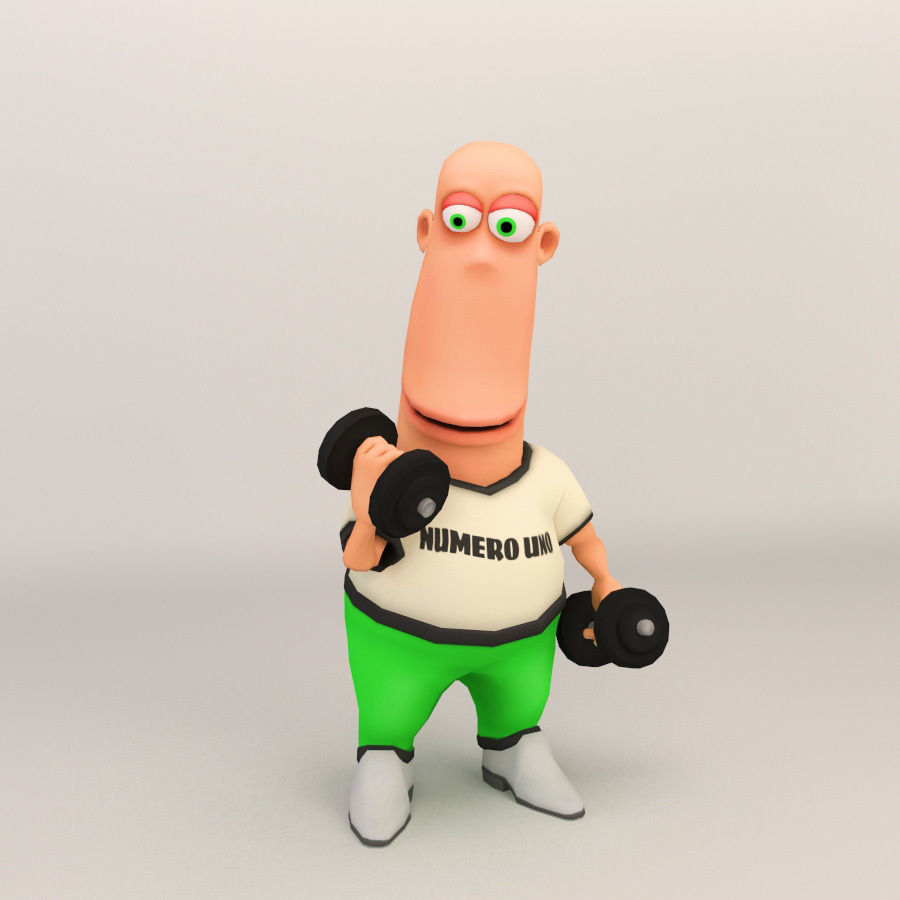 Cartoon Character - Low Poly Low-poly 3D model_17