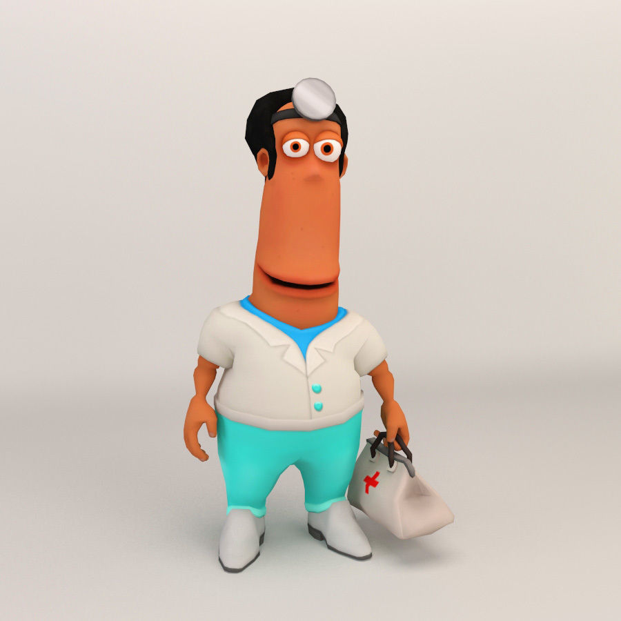 Cartoon Character - Low Poly Low-poly 3D model_11