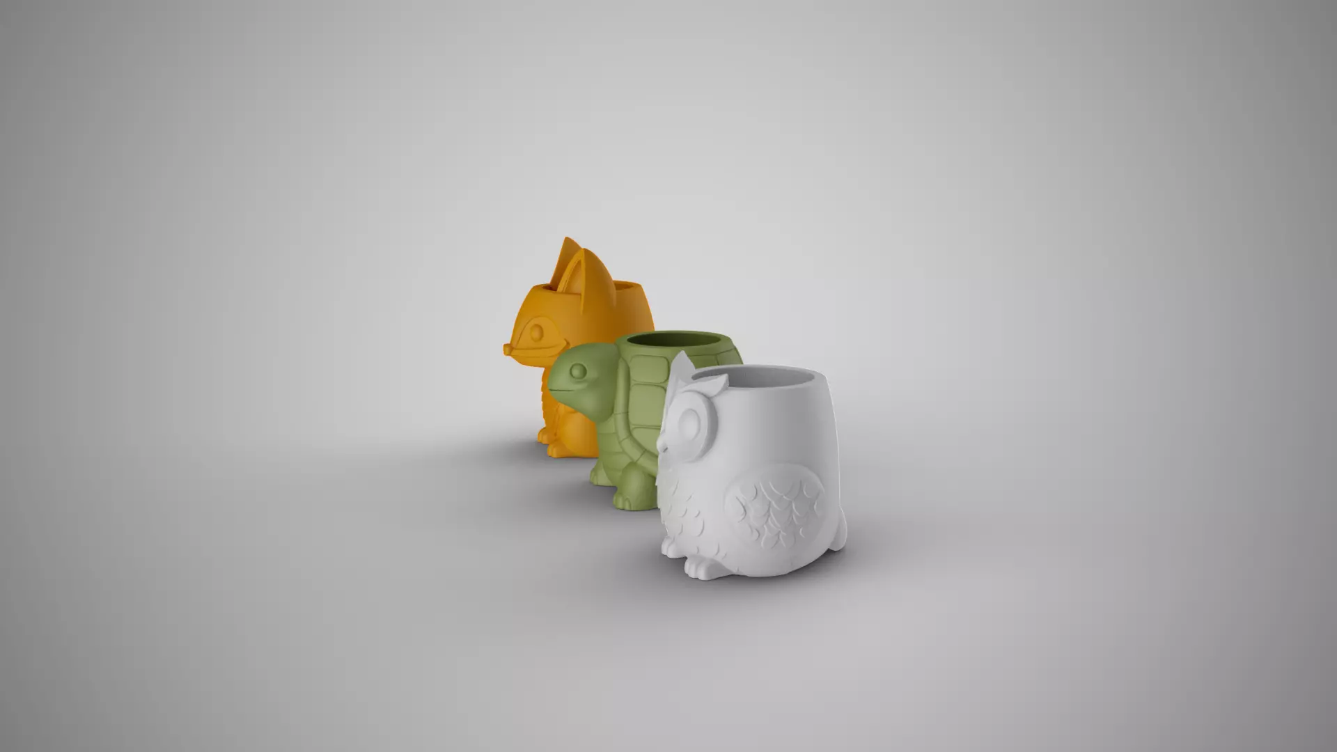 Animals Planter 3D print model_6