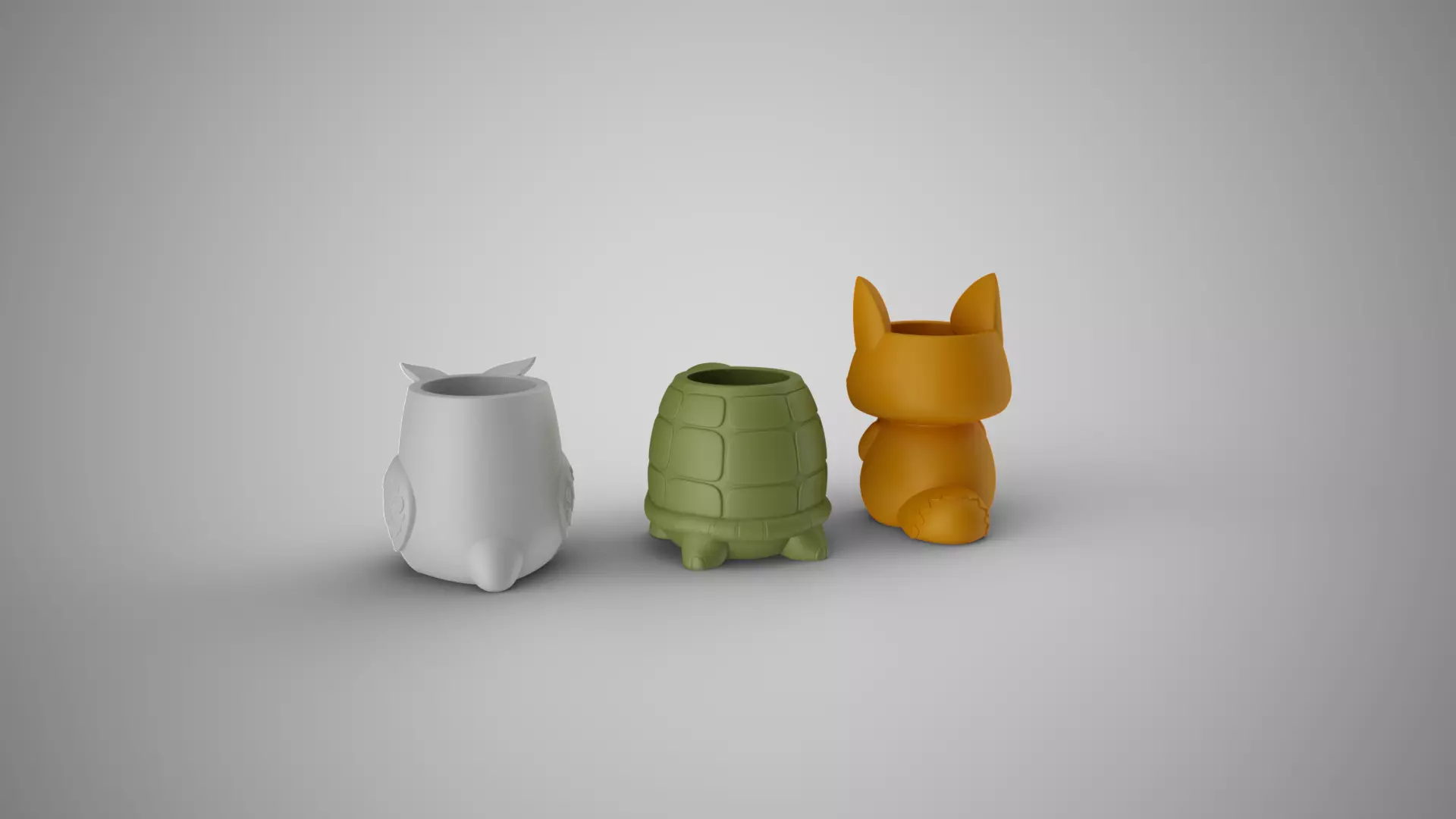 Animals Planter 3D print model_4