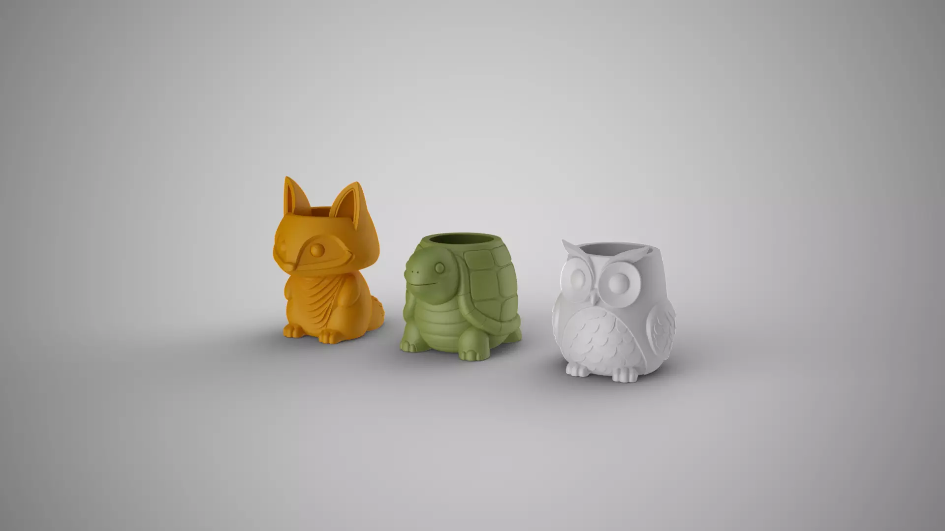 Animals Planter 3D print model_7