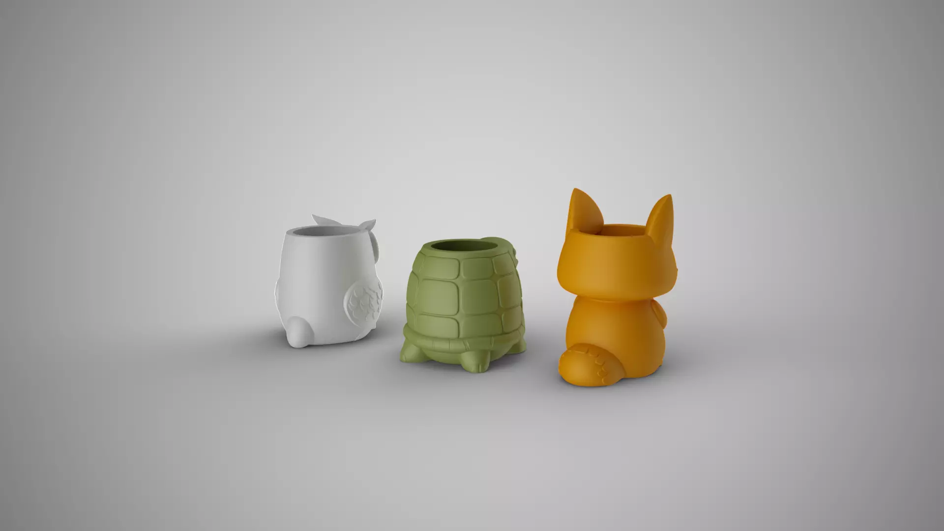 Animals Planter 3D print model_3