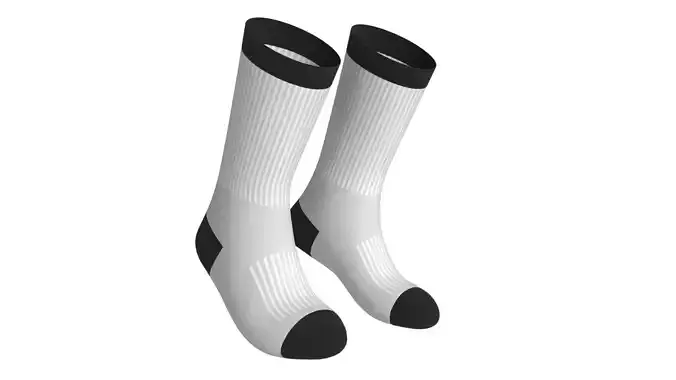 Long Sport Sock PBR 3D model