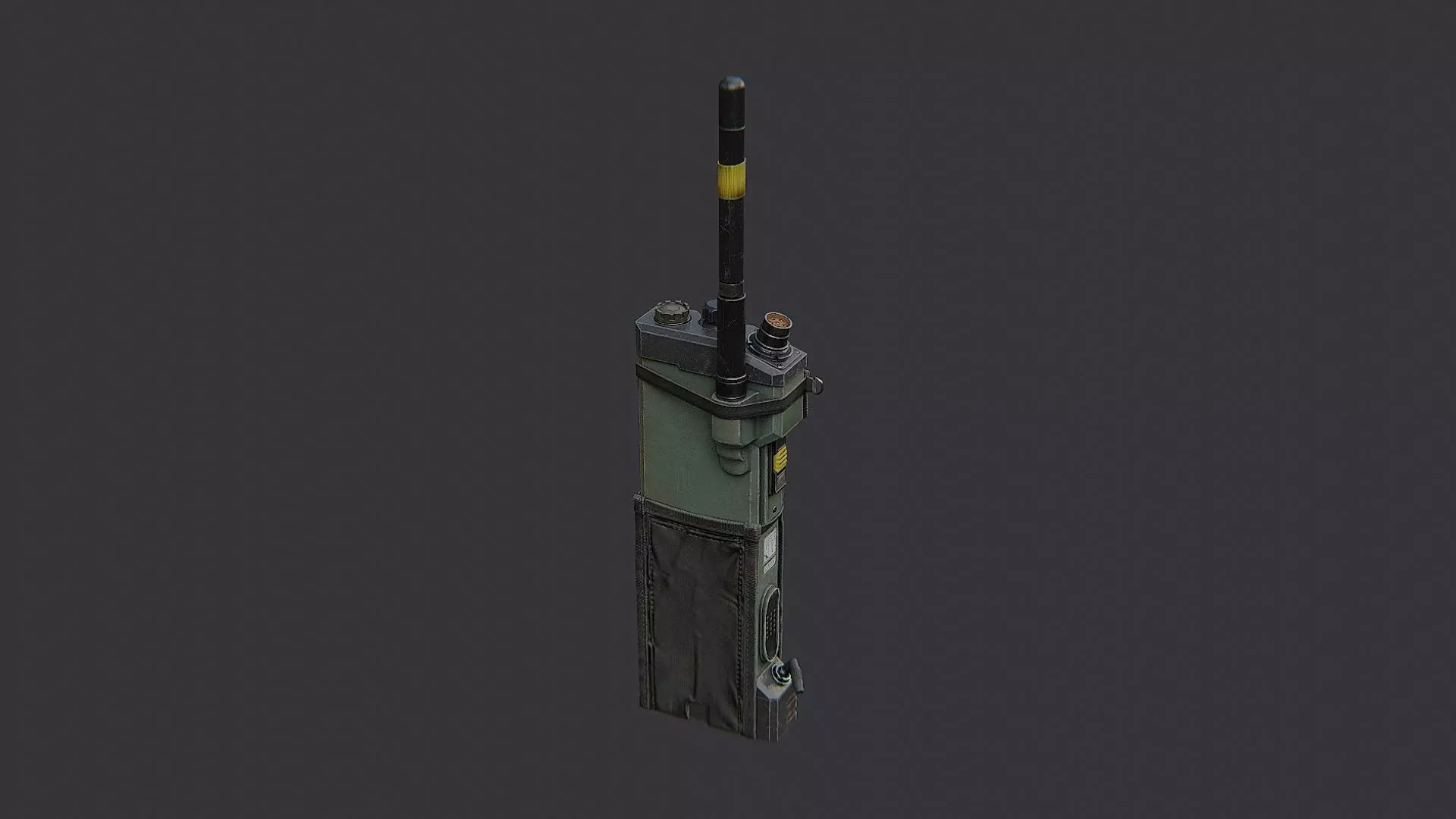 Extraction Radio Field Transceiver Low-poly 3D model_1