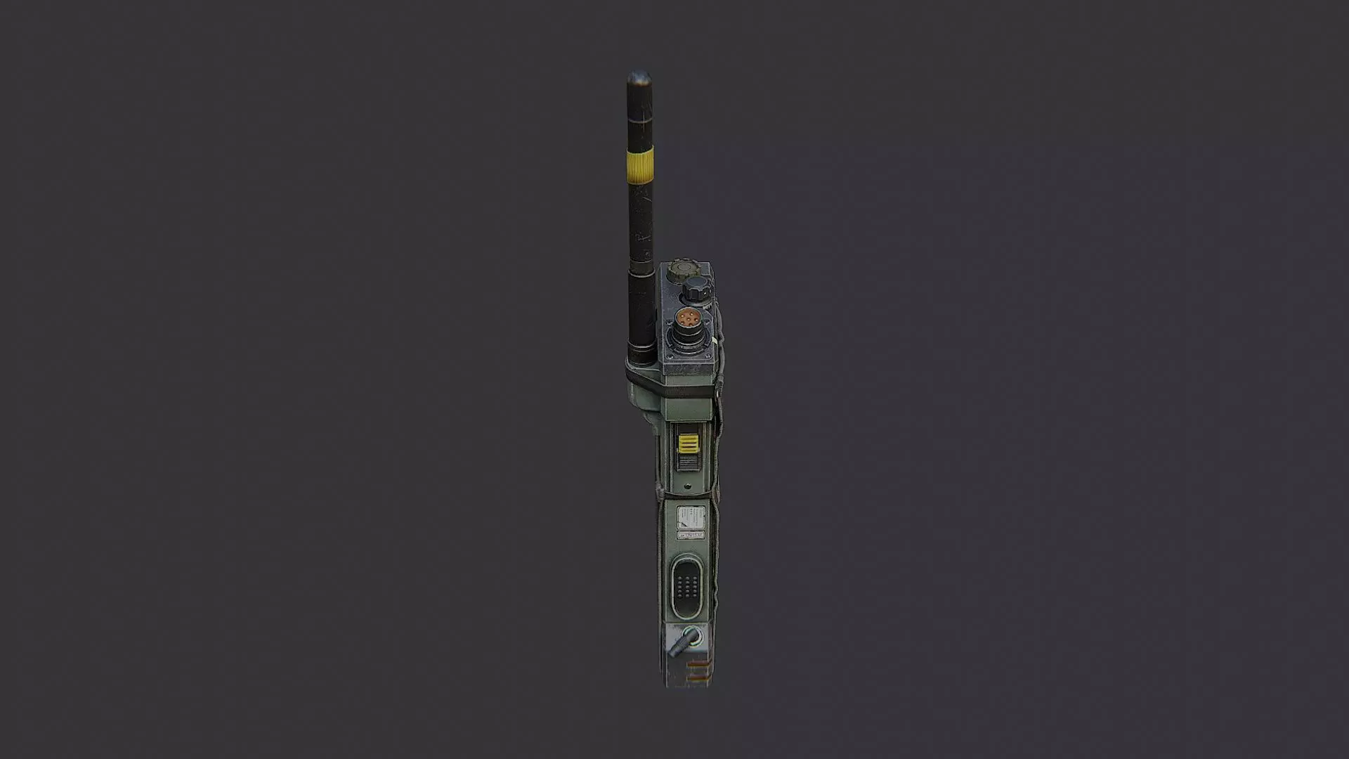 Extraction Radio Field Transceiver Low-poly 3D model_0