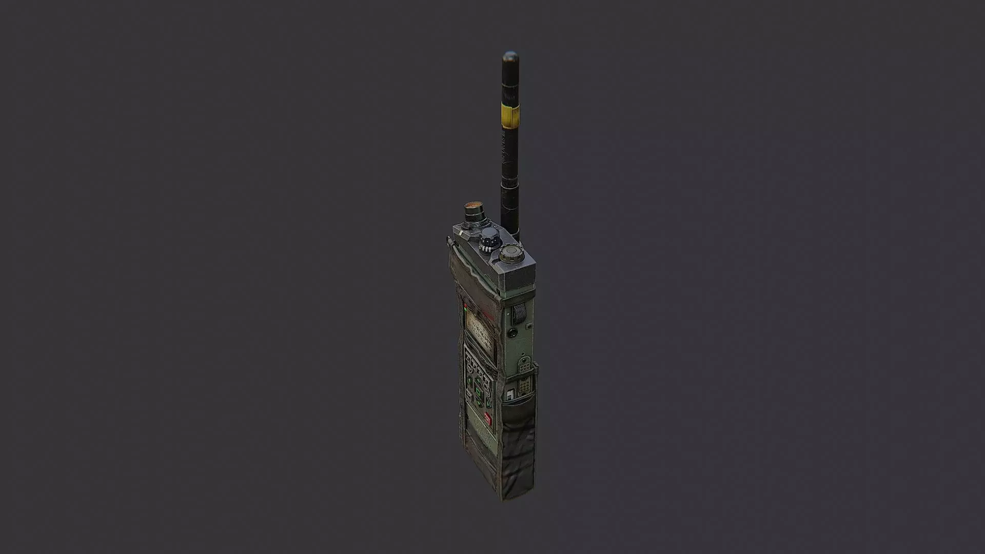 Extraction Radio Field Transceiver Low-poly 3D model_3