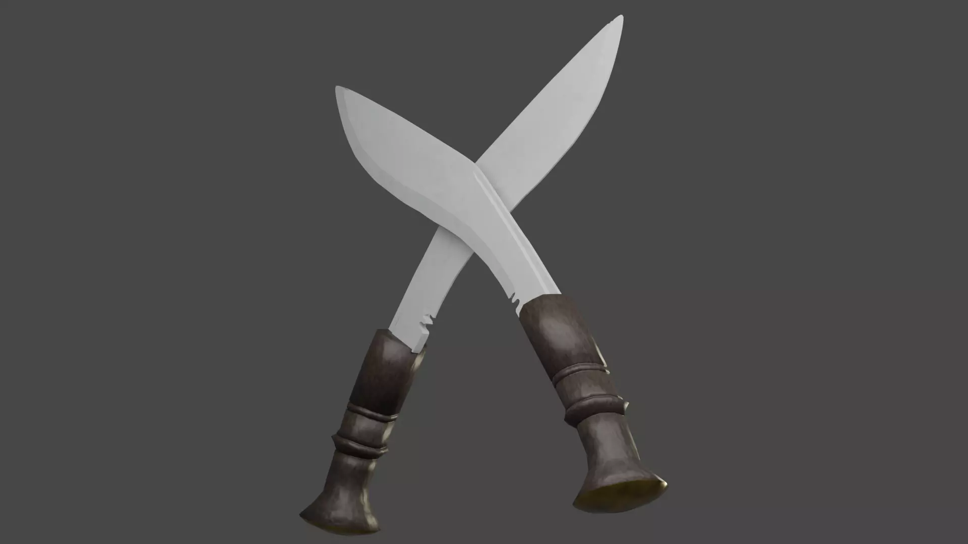 Nepali Khukuri Free low-poly 3D model_5