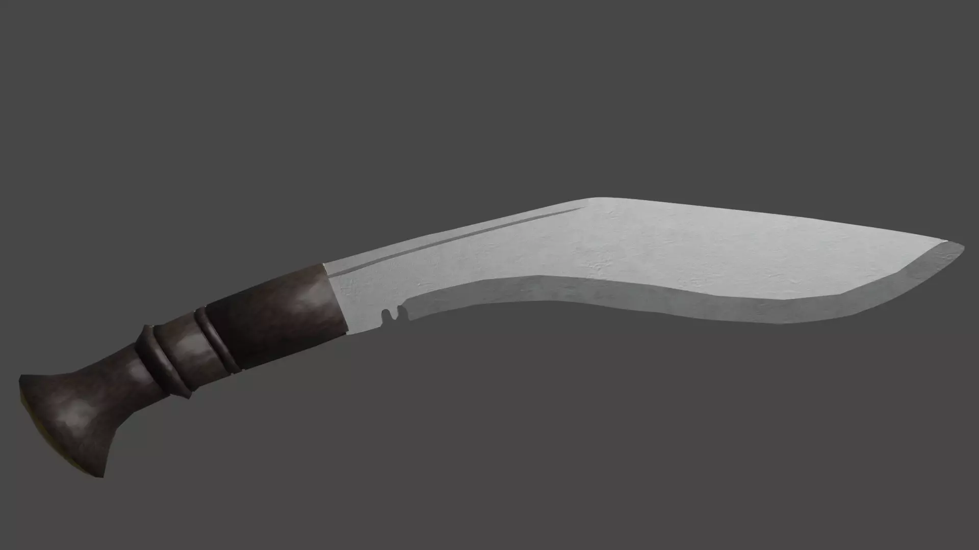 Nepali Khukuri Free low-poly 3D model_0