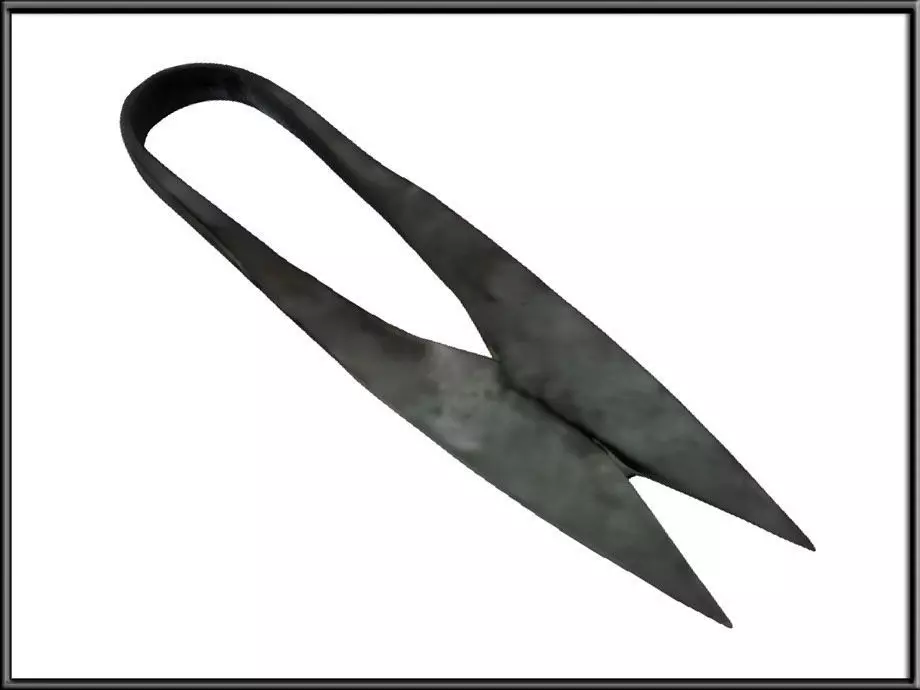 Medieval Sewing Scissors Low-poly 3D model