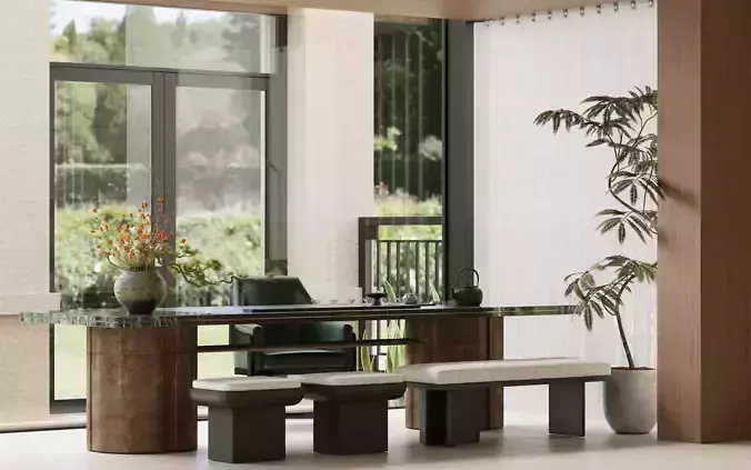 Living room tea room