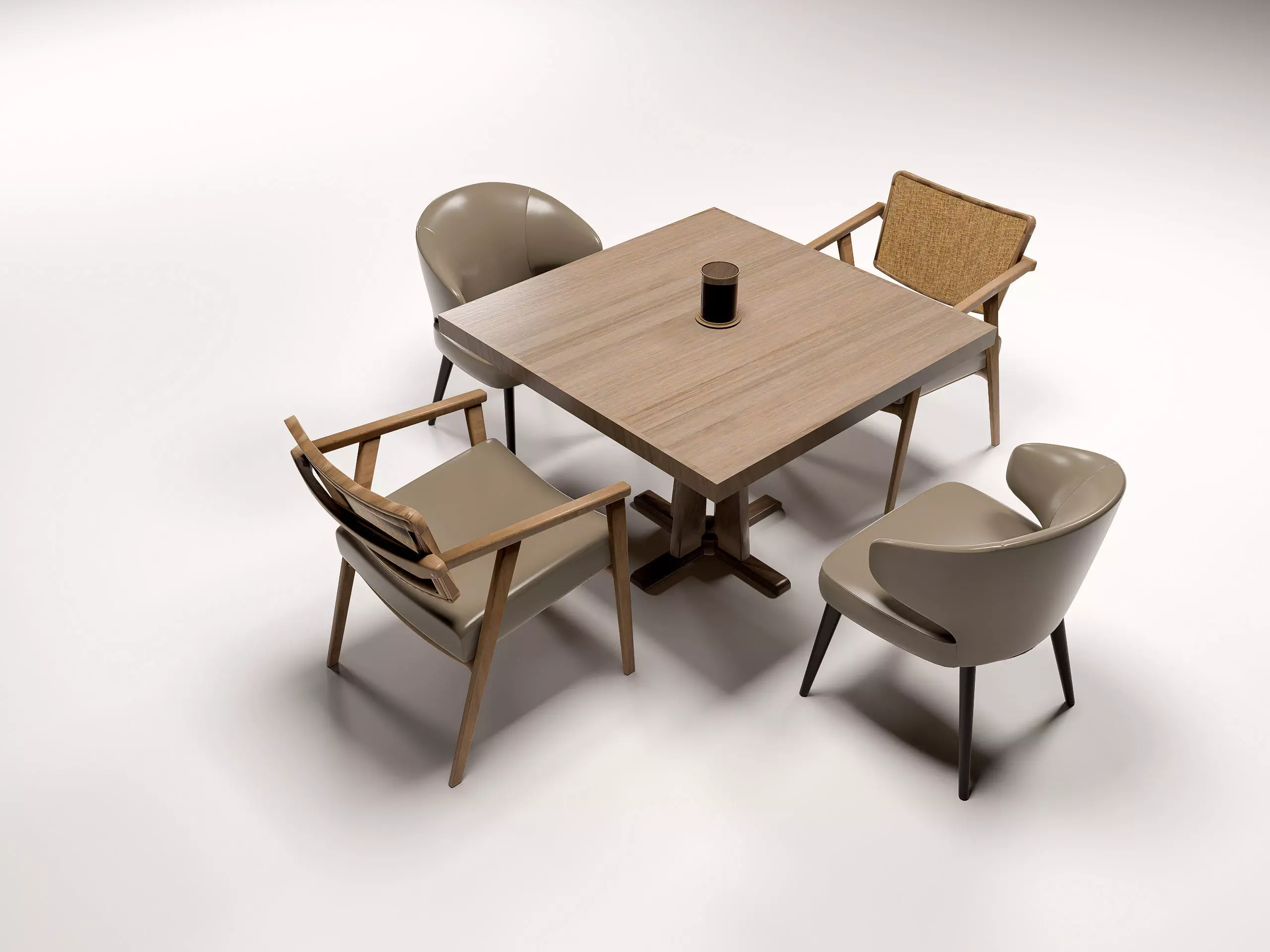 table chair 3D model_0