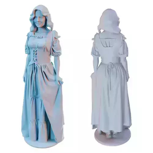 Victorian Lady Train Model