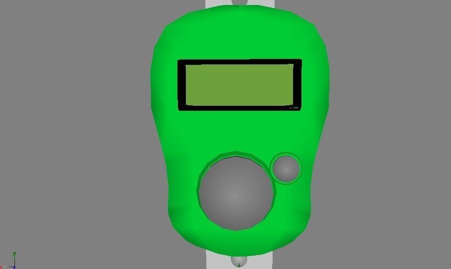 Digital Tasbeeh Digital Row Counter Textured Free low-poly 3D model_4