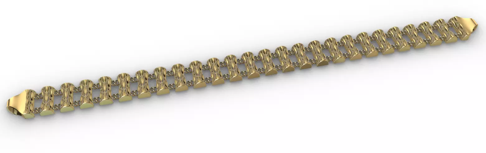 Gold bracelet chains new collection 51-60 3D print model 3D 3D print model_9