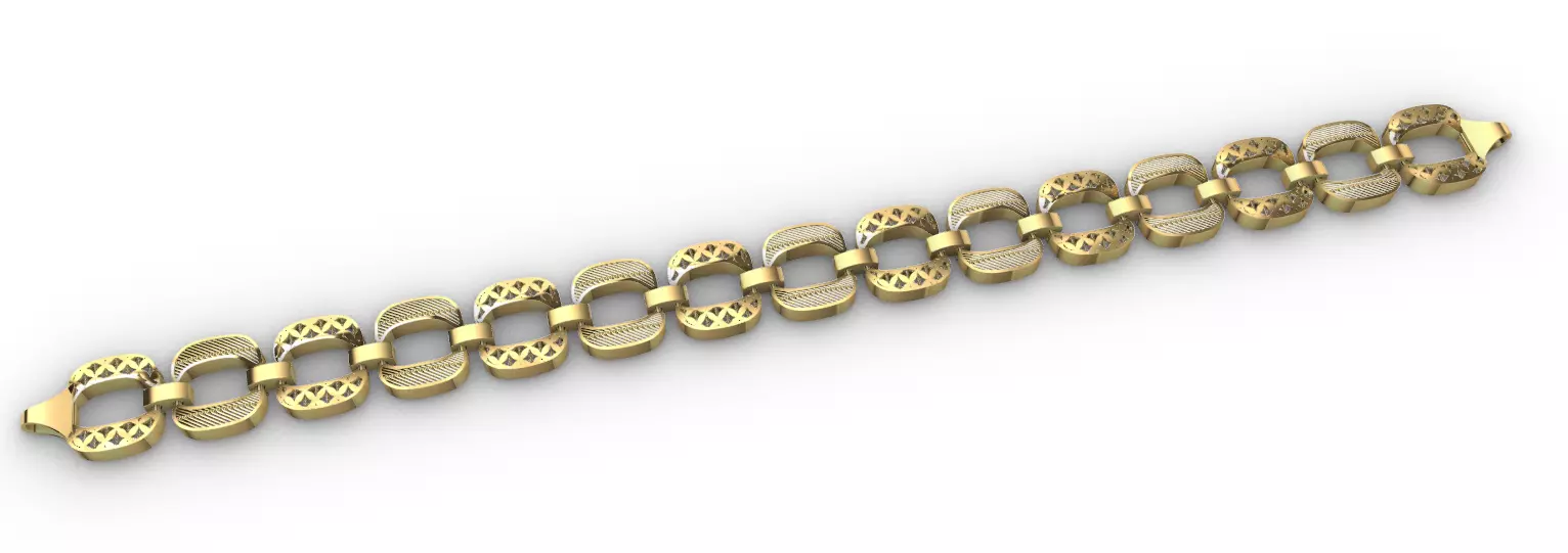 Gold bracelet chains new collection 51-60 3D print model 3D 3D print model_0