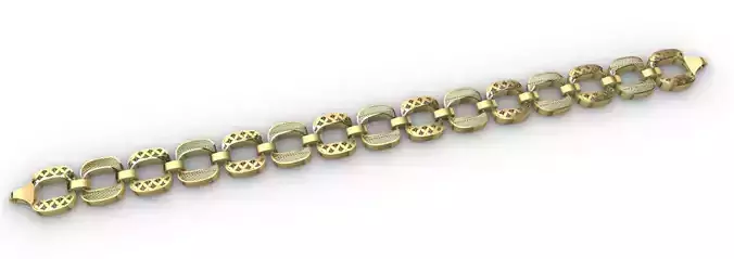 Gold bracelet chains new collection 51-60 3D print model 3D