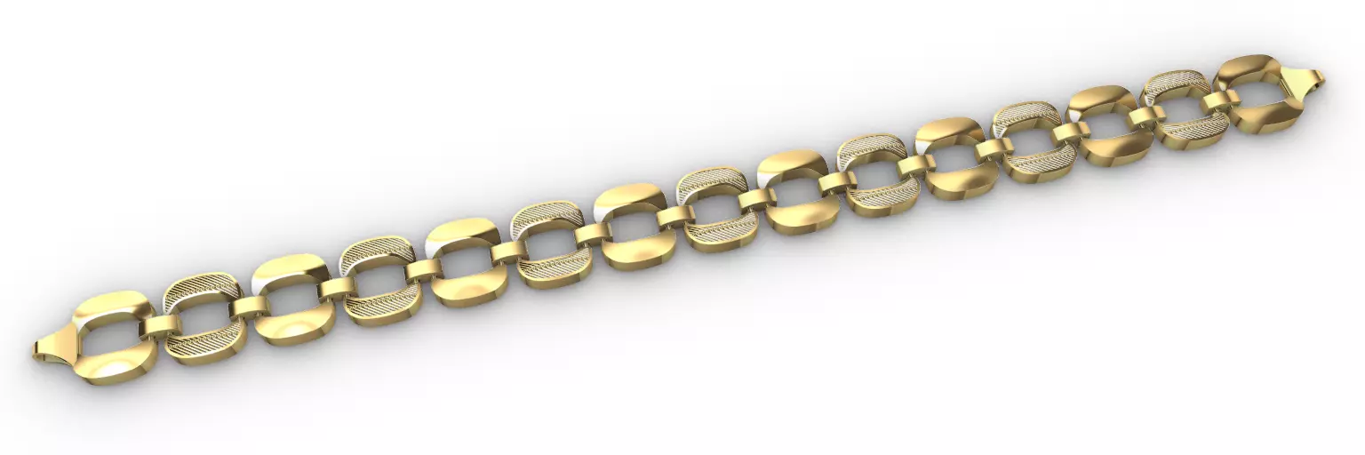 Gold bracelet chains new collection 51-60 3D print model 3D 3D print model_1