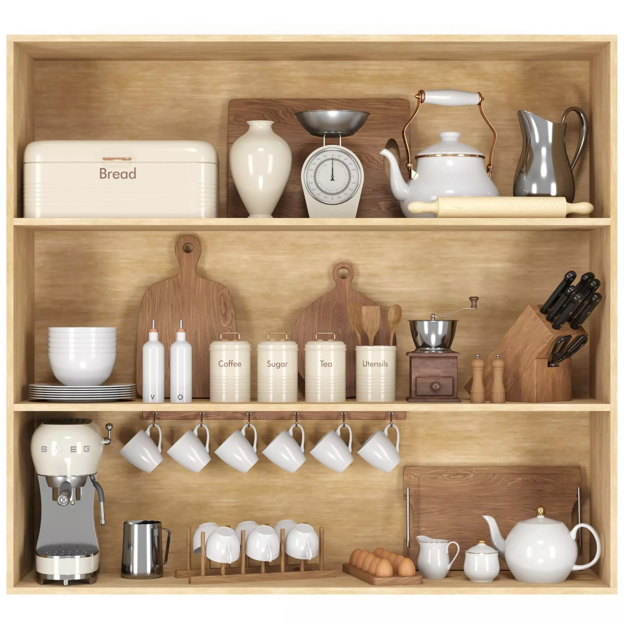 Kitchenware set 01 3D model_5