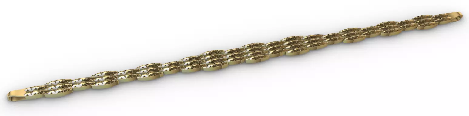 Gold bracelet chains new collection 61-70 3D print model 3D 3D print model_8