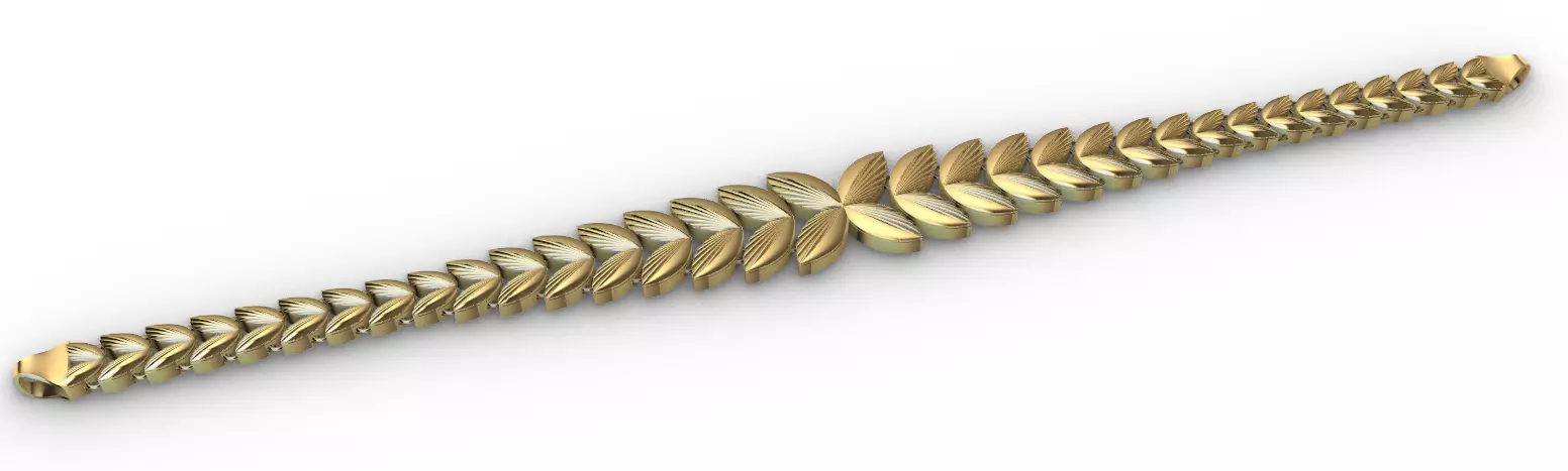 Gold bracelet chains new collection 61-70 3D print model 3D 3D print model_11
