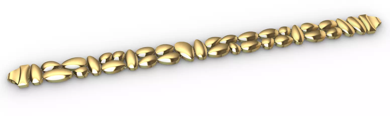 Gold bracelet chains new collection 61-70 3D print model 3D 3D print model_0