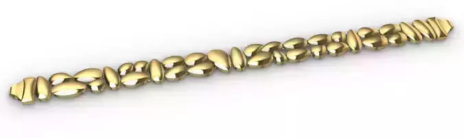 Gold bracelet chains new collection 61-70 3D print model 3D