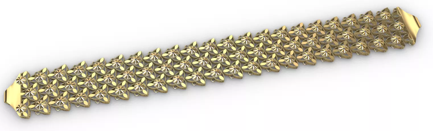 Gold bracelet chains new collection 61-70 3D print model 3D 3D print model_2