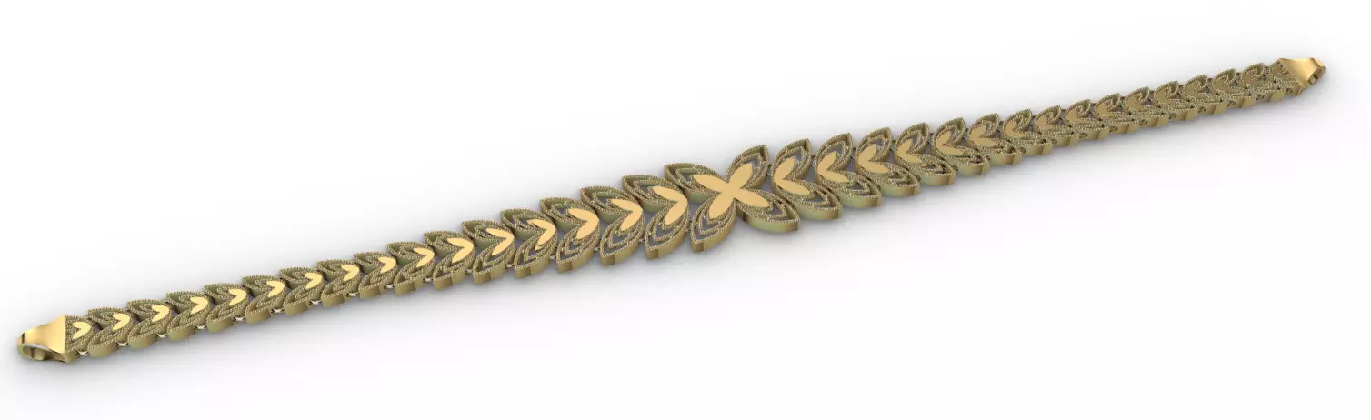 Gold bracelet chains new collection 61-70 3D print model 3D 3D print model_10