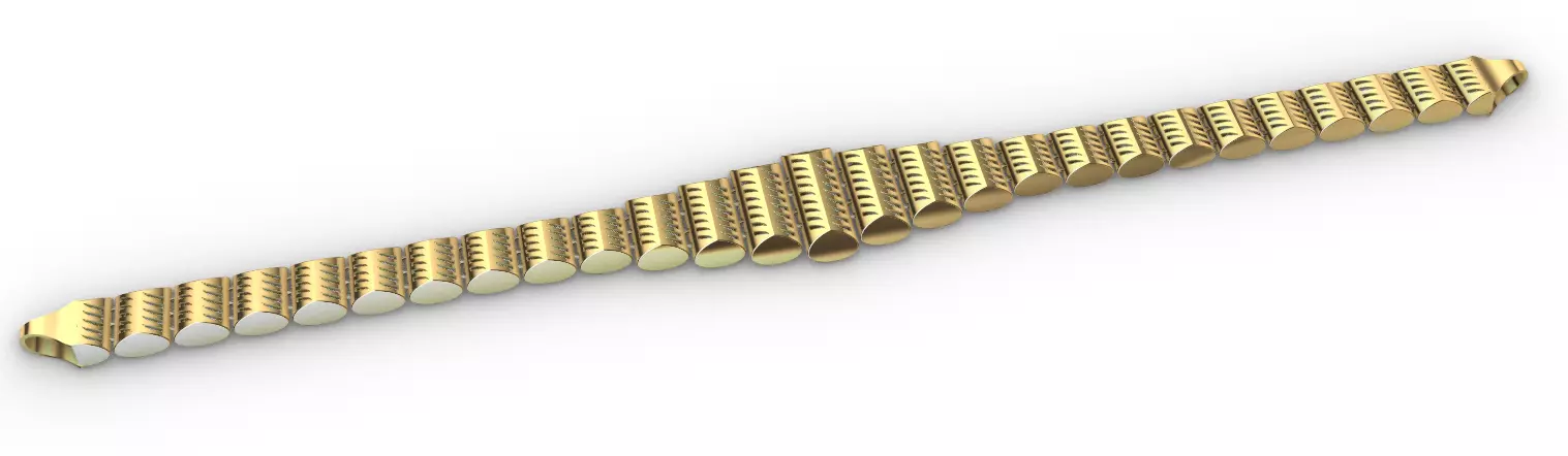 Gold bracelet chains new collection 61-70 3D print model 3D 3D print model_3