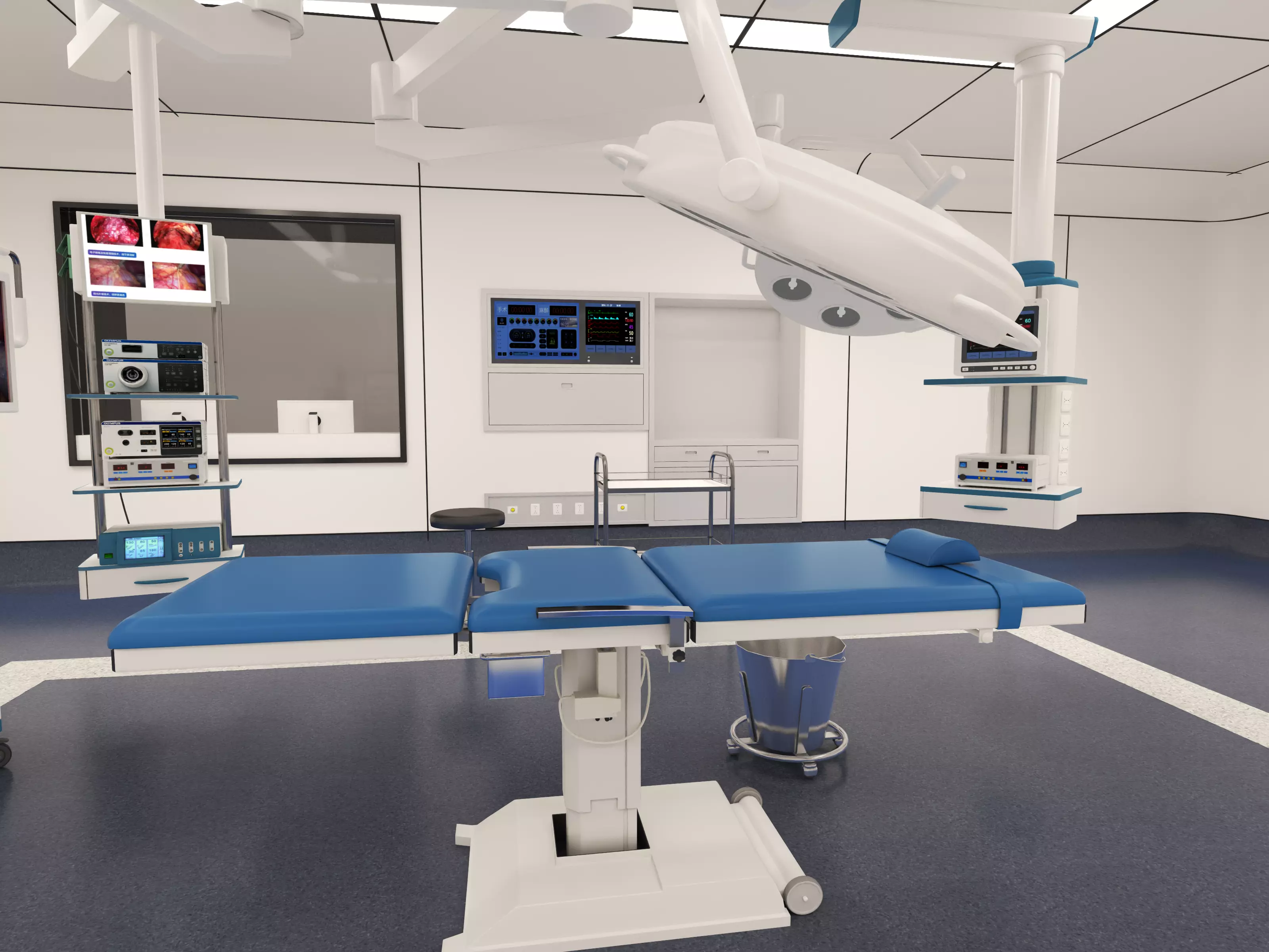 urgical operating room with equipment 3D model_12