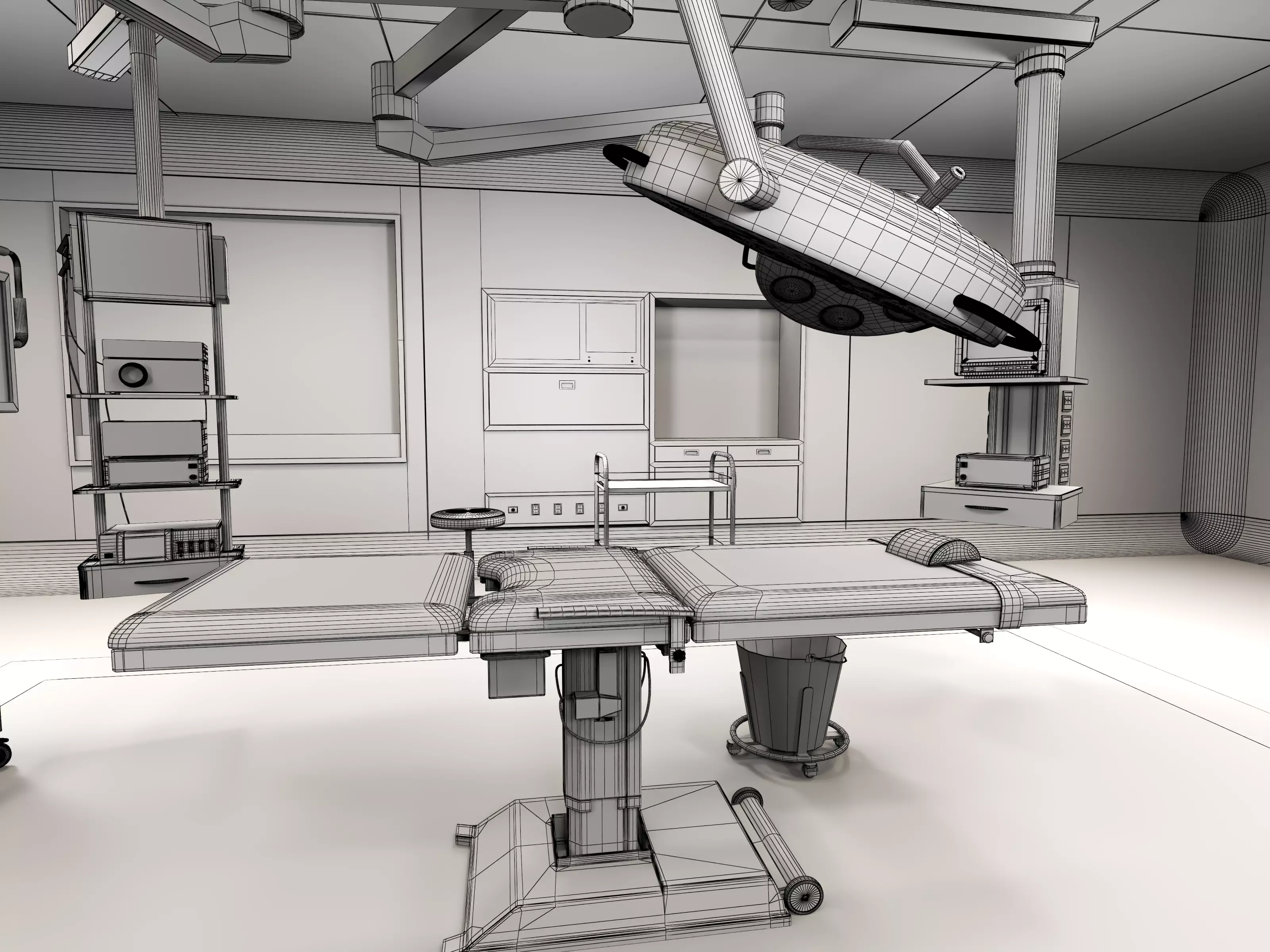 urgical operating room with equipment 3D model_17