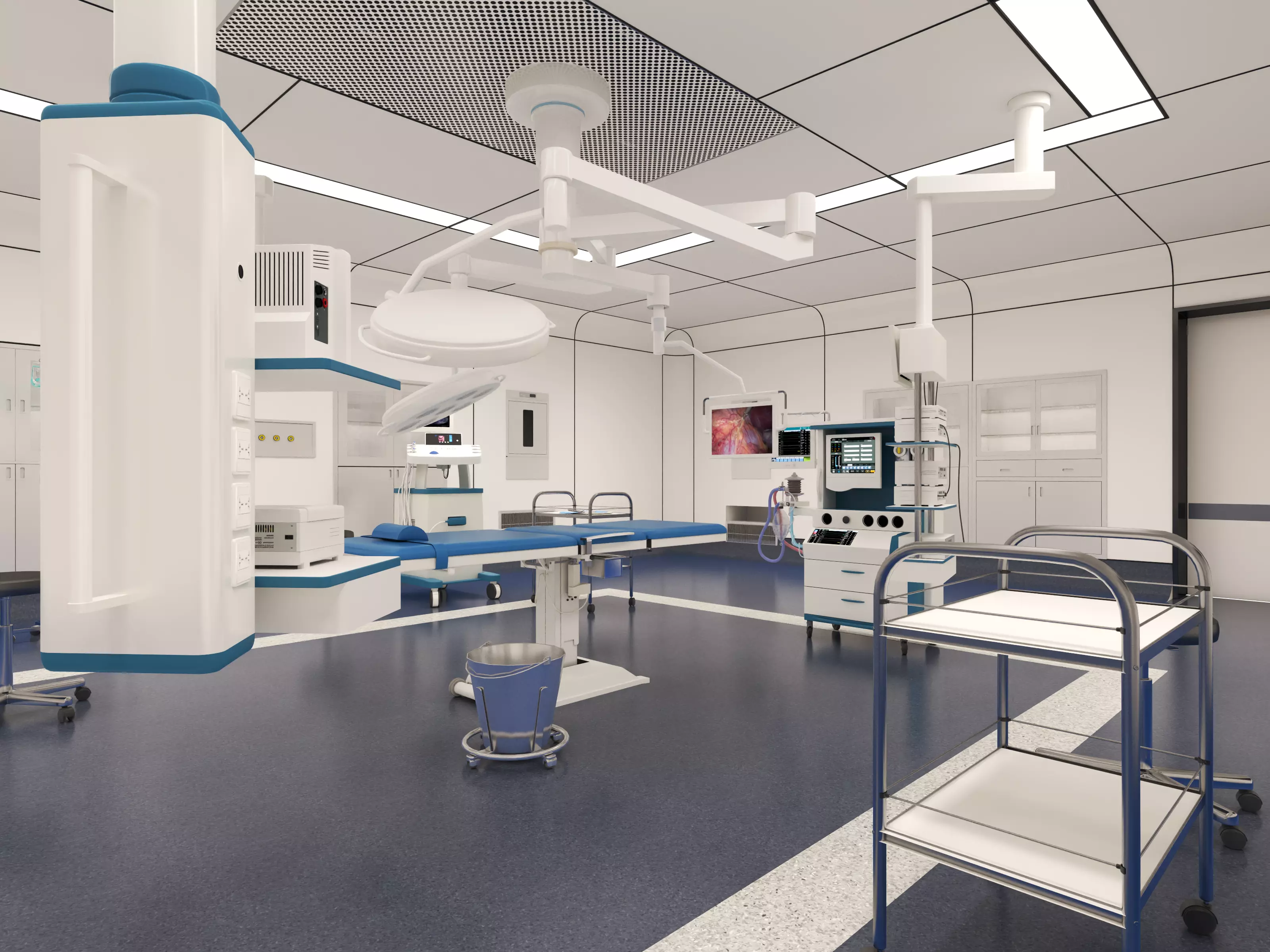 urgical operating room with equipment 3D model_10