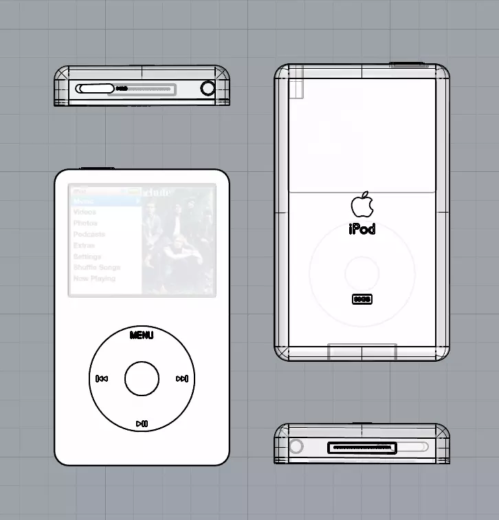 iPod Classic   3D model_2