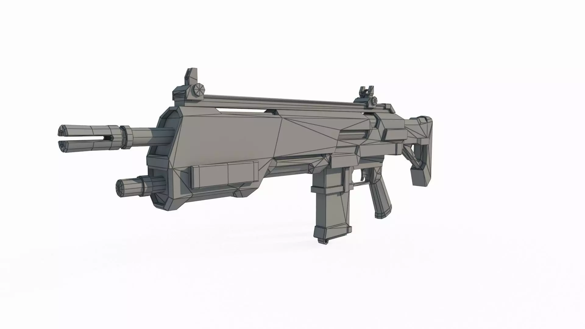 Future Sci-Fi Assault Rifle 3D model_9