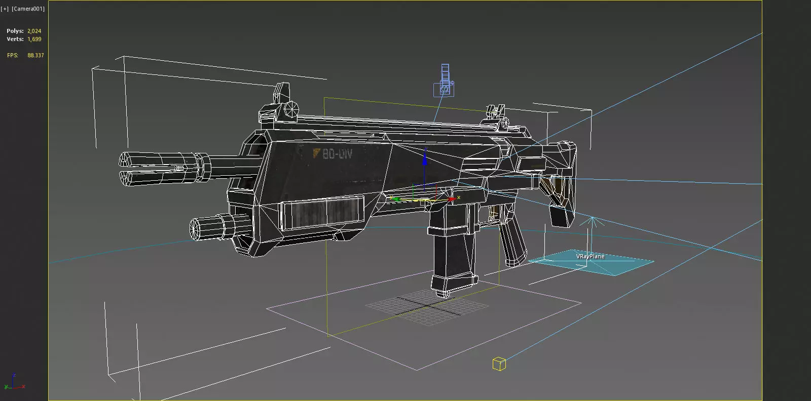 Future Sci-Fi Assault Rifle 3D model_2